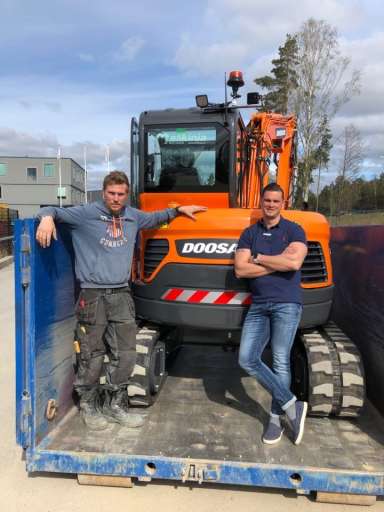 LEVERANS AV DOOSAN DX62R-3 TILL SÅGLANDSLAGET ENTREPRENAD AB!