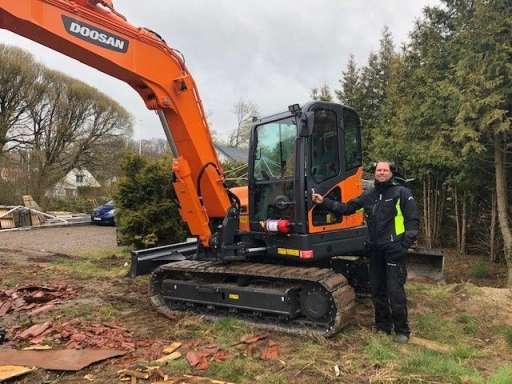 LEVERANS AV DOOSAN DX85R-3! 