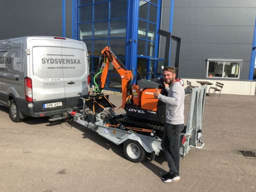 LEVERANS AV DOOSAN DX10Z TILL SYDSVENSKA MARKARBETEN AB!