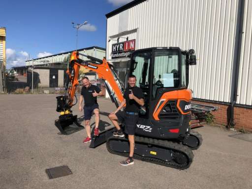 LEVERANS AV YTTERLIGARE EN DOOSAN DX27Z TILL HYR-IN I SKÅNE!