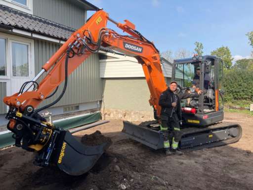 LEVERANS AV DOOSAN DX62R-3 TILL JONAS ANDERSSONS BYGG PÅ ÖLAND!