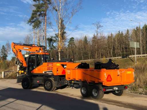 LEVERANS AV EN DOOSAN DX170W-5!