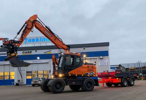 LEVERANS AV DOOSAN DX160W-7! 