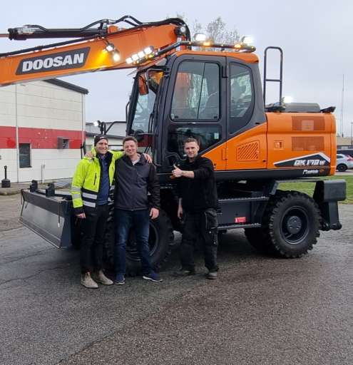 LEVERANS AV DOOSAN DX170W-7!