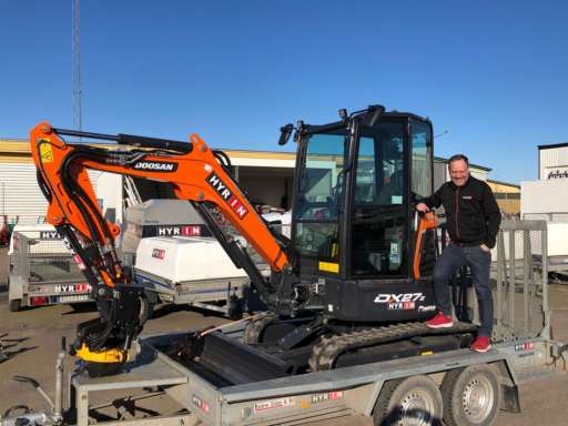 LEVERANS AV DOOSAN DX27Z! 