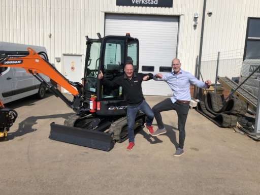 LEVERANS AV DOOSAN DX27Z TILL HYR-IN I SKÅNE!